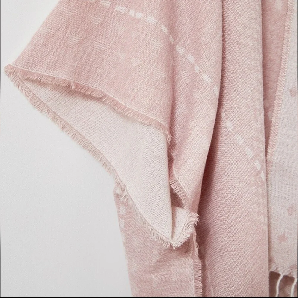 New Gentle Fawn Hermosa Reversible Blush Fringe Hem Kimono Cardigan M/L - Picture 6 of 9